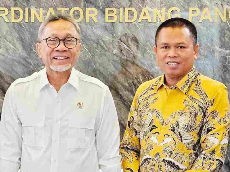  Waketum DPP Pro Jurnalismedia Siber (PJS), Ady Indra Pawennari menemui Menko Bidang Pangan, Zulkifli Hasan di ruang kerjanya, Rabu (14/10/2026).