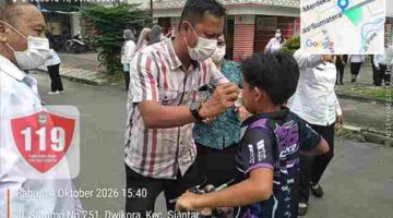 Kepala Dinkes Kota Pematangsiantar, Urat Hatoguan Simanjuntak, S.K.M., M.Kes., Rabu (14/10/2026), 