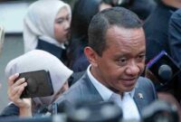 Menteri Koordinator Bidang Hilirisasi dan Transisi Energi Bahlil Lahadalia.