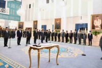Presiden Prabowo melantik empat wakil menteri Kabinet Merah Putih di Istana Negara, termasuk dua wakil menteri baru di Kementerian Pertahanan.