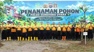 Kapolda Sumut Pimpin Penghijauan Mapolda, Dorong Budaya Peduli Lingkungan