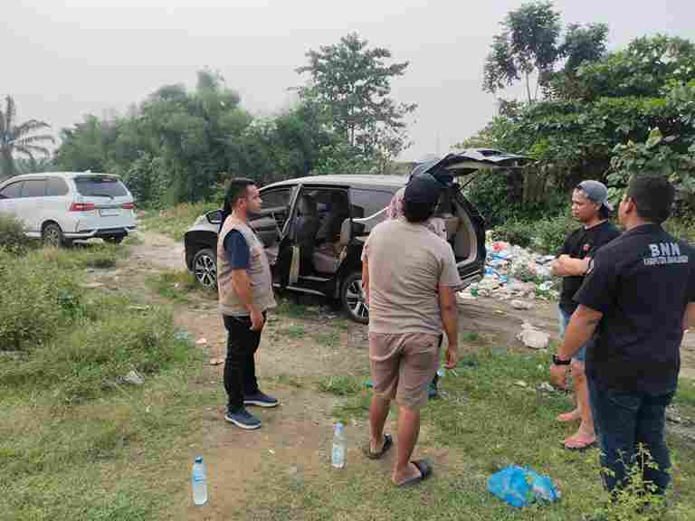 Polres Simalungun bersama BNN mengecek dugaan peredaran narkoba di Perdagangan.