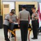 Kapolda Sumut Sonny Irawan memimpin sertijab Wakapolda Sumut dan Kapolresta Deli Serdang di Aula Tribrata Polda Sumut, Senin (19/10/2026) pukul 13.00 WIB.
