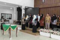 Pengukuhan Kelompok Kerja (Pokja) Bunda Pendidikan Anak Usia Dini (PAUD) Kabupaten Asahan dan pelantikan Bunda PAUD tingkat kecamatan se-Kabupaten Asahan di Pendopo Rumah Dinas Bupati Asahan, Selasa (20/10/2026).