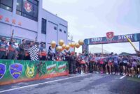 peserta Korpasgat Charity Run 2026 di Medan.