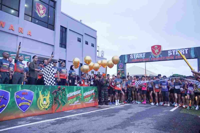 peserta Korpasgat Charity Run 2026 di Medan.
