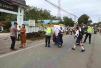 Kapolres Simalungun Turun Langsung Atur Lalu Lintas Pagi