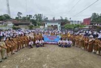 Kegiatan Polisi Peduli Pendidikan (Polidik) di sekolah yang berlokasi di Jalan Pematangsiantar–Saribudolok, Simpang Polsek Panei Tongah, Kabupaten Simalungun, Senin (26/10/2026).