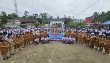 Kegiatan Polisi Peduli Pendidikan (Polidik) di sekolah yang berlokasi di Jalan Pematangsiantar–Saribudolok, Simpang Polsek Panei Tongah, Kabupaten Simalungun, Senin (26/10/2026).
